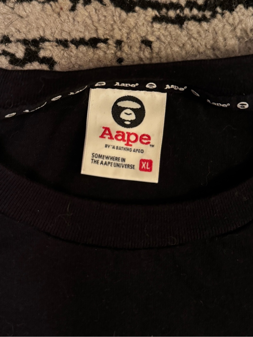 Aape Black Short Sleeve Tee by A Bathing Ape